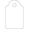 Image de Agipa, Emballage cadeau, Porte-étiquette, 15 x 24 mm, blanc (1000x)