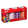Image de Pack 4 rouleaux Gommettes XL Rond MAR/RO/MA/OR