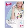 Image de APLI PAPER Transfer paper - Blanc - A4 (210 x 297 mm) 10 feuille(s) papier transferts sur T-shirt