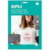Image de Apli, Papier, Druckerpapier 4128 10 Blatt Weiss A4 Textil (A4, 100 g/m²)