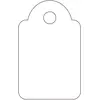 Image de Agipa, Emballage cadeau, Porte-étiquette - petit emballage, dimensions : 15 x 24 mm, blanc (200x)