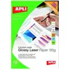 Image de Agipa Papier photo laser, DIN A4, 160 g/qm, haute brillance (160 g/m², A4, 100 pcs), Papier photo, Blanc
