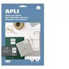 Image de APLI Home - Adhésif permanent - blanc - 48.5 x 25.4 mm 440 étiquette(s) (10 feuille(s) x 44 dossier avec eurohole - étiquettes