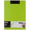 Image de Porte-bloc - Pour documents A4 - Avec rabat - Clip métal noir - PVC - Vert
