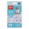 Image de APLI Ruban Vinyle Thermoadhésif pour Vêtements 10mm x 3m Blanc