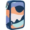 Image de Plumier double Milan The Fun Bleu 19,5 x 13 x 5 cm