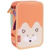 Image de Plumier double Milan Animals Orange 19,5 x 13 x 5 cm