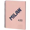 Image de Milan, Cahier + bloc-notes, 57142E80P (A4, À rayures, Couverture rigide)