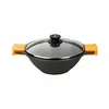 Image de Poêle BRA Braisogona_A272028 Noir et Orange Métal Aluminium Ø 24 cm Ø 28 cm