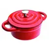 Image de IBILI - Ustensiles et accessoires de cuisine - mini cocotte ronde rouge ( 725910R-1 )