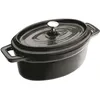 Image de Ibili 726015N Mini Cocotte Ovale Noir 15x10x6 cm noir