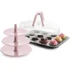 Image de Moule à muffins - Ibili - 828000 - Rond - Métallique - Rose - 230 mm x 370 mm