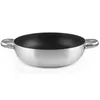Image de IBILI Gastronomie - Poêle Antiadhésif avec 2 Anses en Aluminium (28cm) - Manche Acier Inoxydable - Spécial Gaz