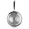 Image de Ibili Sauteuse Triply natural 28 cm Idéale pour rôtir et braiser, répartition uniforme de la chaleur, Plat à gratin, Argent