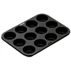 Image de Plaque 12 muffins moka - Ibili - Noir - Acier