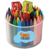 Image de Jovi - Craie Cire Triwax (pot De 72) + 2 Taille Crayons