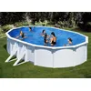Image de Piscine acier blanc Bora Bora ovale 6,34 x 3,99 x 1,22 m - Gré