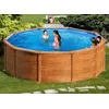 Image de Piscine acier aspect bois Mauritius ronde 4,80 x 1,32 m - Gré