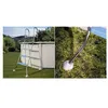 Image de Echelle acier inoxydable 2 x 4 marches avec plateforme pour piscine hors-sol gré h142 cm
