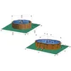 Image de Kit Piscine ronde acier Ø3,70m x H: 1,22m - Imitation bois - Filtration a cartouche (livrée avec filtre a cartouche + échelle)
