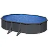 Image de Piscine acier gris anthracite louko ovale 5,27 x 3,27 x 1,22 m - gré