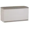 Image de PLASTIKEN Coffre 350L Interieur/Exterieur Fonctionnel et Esthetique Cadenassable avec Roulettes Beige