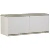 Image de PLASTIKEN Coffre 450L Interieur/Exterieur Fonctionnel et Esthetique Cadenassable avec Roulettes Beige