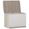 Image de Boîte de rangement extérieure PLASTIKEN 190 L beige taupe verrouillable