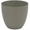 Image de Plastiken, Pot de fleurs, Injection pot bowl model ø22cm taupe color (22 x 22 x 20 cm)