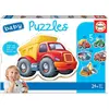 Image de Educa Puzzles pour bébés Véhicules 2x2/2x3/4 pièces (2 pièces)