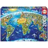 Image de Educa Globe des points de repère mondiaux (2000 pièces)