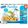 Image de Educa Puzzles bébé 2 véhicules 2x2/2x3/4 pièces (24 pièces)