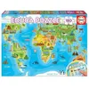 Image de EDUCA - puzzle 150 mappemonde monuments