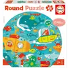 Image de Educa Le Fond de la Mer Round pcs puzzle (28 pièces)