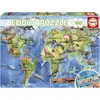 Image de Educa Mappemonde Dinosaures pcs puzzle (150 pièces)