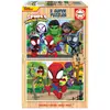 Image de Educa Spidey & super amis 2x25 T.Puzzle en bois (25 pièces)
