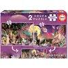 Image de Educa Triptyque des fées 2x100 pièces puzzle (100 pièces)