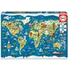 Image de Educa puzzles 200 pieces mappemonde