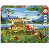 Image de Puzzle - Vacances à la campagne - 1000 pièces - 68x48cm - Dès 14 ans - Educa