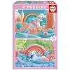 Image de Educa Puzzle Magische Einhörner 2x48 dlks (48 pièces)