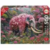 Image de Puzzle 500 pièces XL : ÉLÉPHANT FLEURI - XL