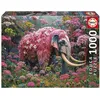Image de Puzzle 1000 pièces : ÉLÉPHANT FLEURI
