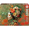 Image de Puzzle - Portrait floral artistique - Femme aux fleurs - 1000 pièces - Dès 14 ans - Educa