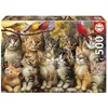 Image de Puzzle - EDUCA - Chatons et Oiseaux - 500 pieces