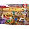Image de Educa Hunde spielen am Strand (1000 pièces)