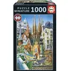 Image de Puzzle - EDUCA - Gaudí, Collage Miniature - 1000 pieces