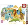 Image de Educa Mon premier puzzle 3D « Jungle » 5 en 1 / 5 personnages / 3 à 4 pièces