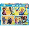 Image de Educa 4 Puzzles - Zootopia 2 (50 pièces)