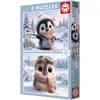 Image de Educa 2 Puzzles - Cute Penguins (20 pièces)