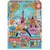 Image de Educa Puzzle 1000 pieces Paris by Car Pintos (1000 pièces)